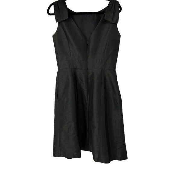 Alfred‎ Sung Black Cocktail Party Dress Shoulder Detail - Picture 2 of 11